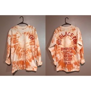 Tie dye orange long sleeve.